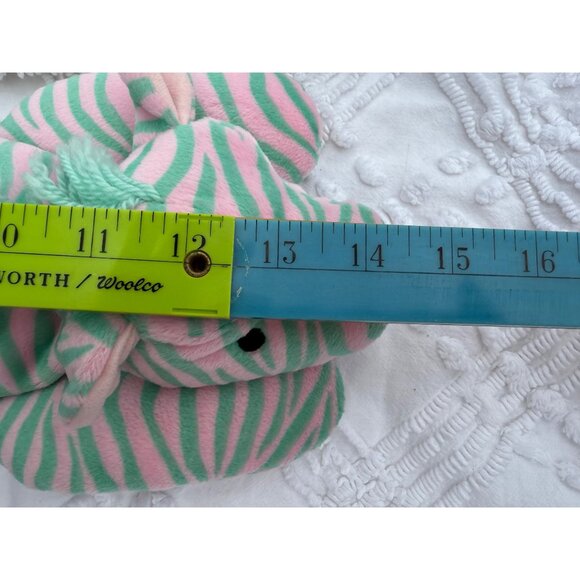 TY Baby Pillow Pals Zulu The Zebra Plush STUFFED Toy Green & Pink Stripes - Picture 11 of 11